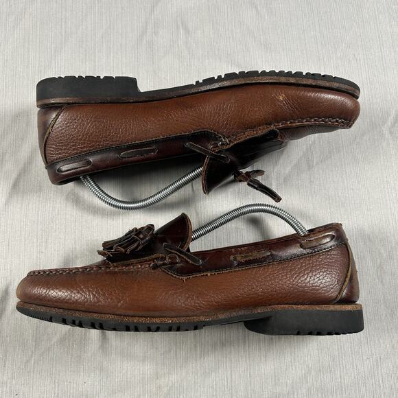 Allen Edmonds Nashua Leather Tasseled Loafers Men’s Size 10 Brown Casual Shoes main image 9